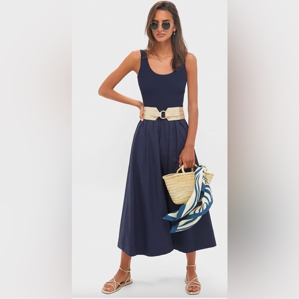 Moon River Maxi Navy Dress